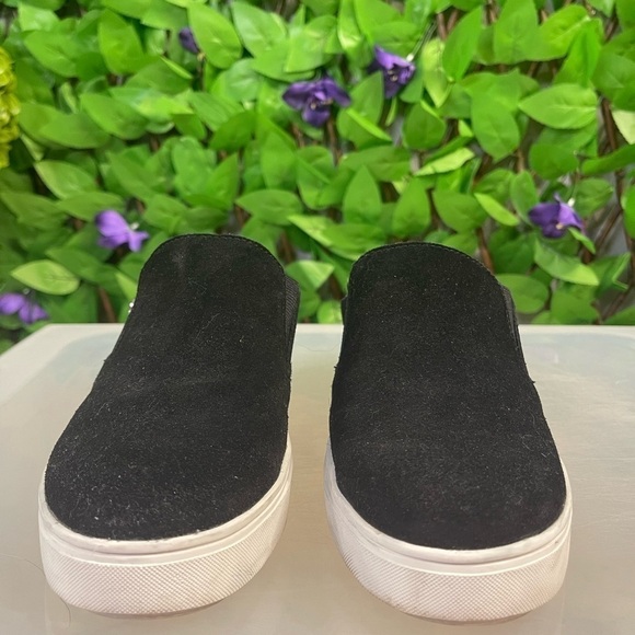 Yellow Box Melodee Suede Slip-On Mules Midnight Black Women Size 8.5 Casual Shoe - Picture 3 of 13